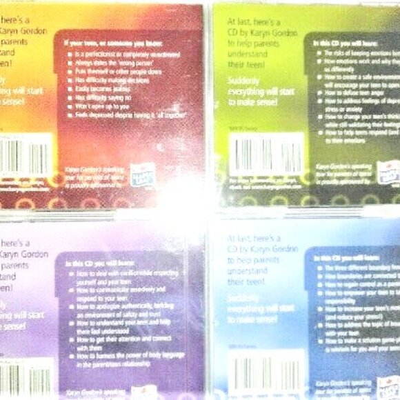 Analyze YOUR TEEN CD Series Karyn Gordoon 4 Cd's & Book Audio Book Communicate - Picture 4 of 10
